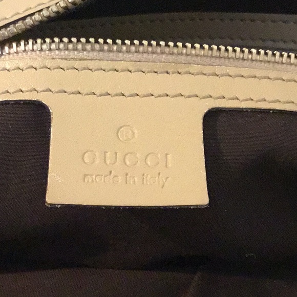 Authentic Gucci Lamb Skin Nude Leather Ruffel Sabrina Satchel-189848002058 - Picture 10 of 16